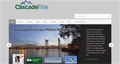 Desktop Screenshot of cascadetitleco.com