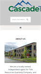 Mobile Screenshot of cascadetitleco.com